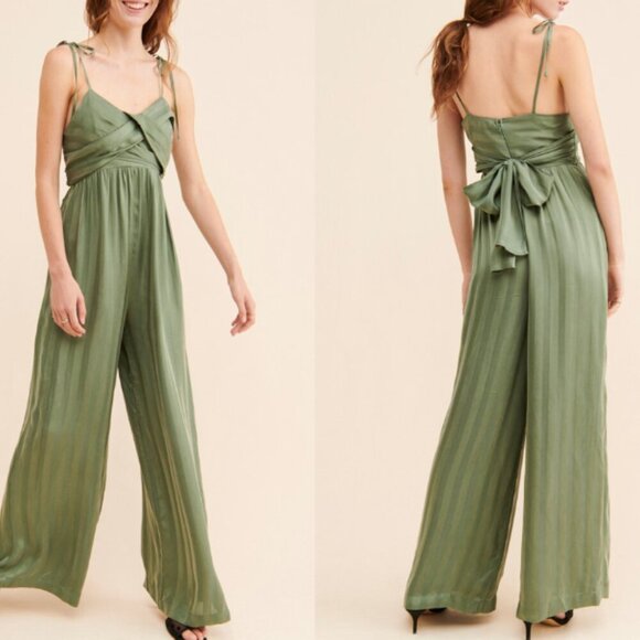 Current Air Jumpsuit in Sage - Picture 1 of 10